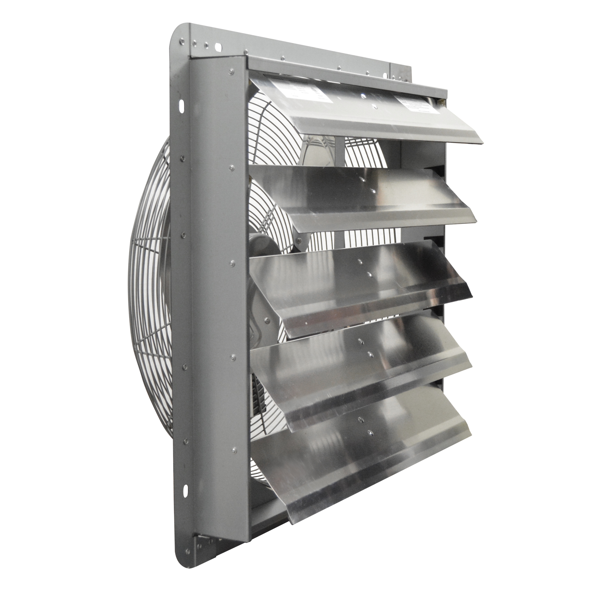 Canarm, 20in. SHUTTER FAN ADJUSTABLE THERMOSTAT, 3 SPEED, Drive Type Direct, Fan Diameter 20 in, Air Delivery 3368 cfm, Model# GSF3-20A